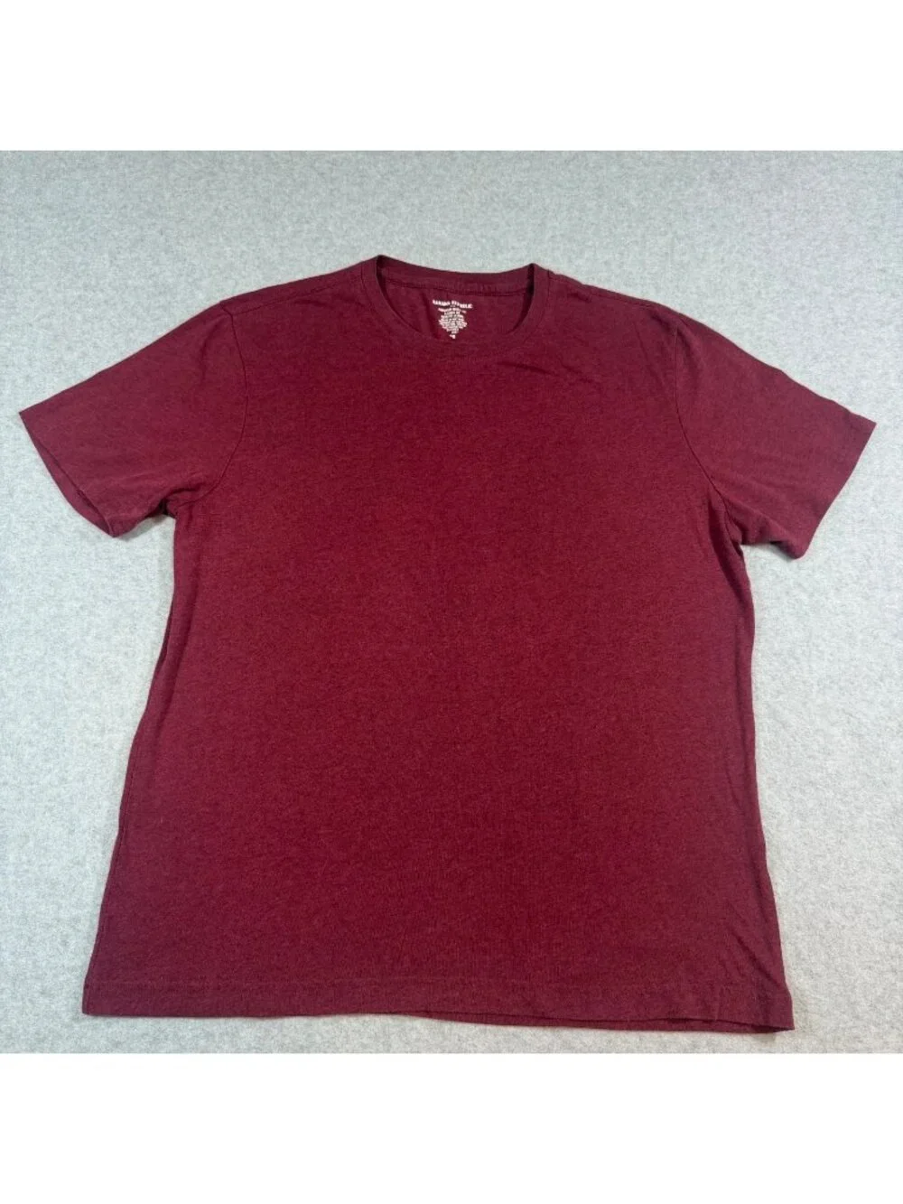Banana Republic Men’s Large Burgundy Premium Wash Tee Short Sleeve Crew Neck T-S